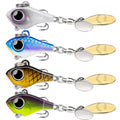 TRUSCEND Vibespinner Easy Catch Fishing Lures with BKK Hooks, Tail Spinner Baits with 4 Actions, Vibrating Swimming Flashing & Jigging for More Bites, Spoon Lures for Bass Trout Crappie Walleye Pike - color: A-5/32oz-4.5g