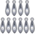 Fishing Weights Sinkers Bank Fishing Lead Sinkers Bullet Fishing Weights Ocean Saltwater Surf Fishing Gear Fishing Assortment 1oz 2oz 3oz 4oz - style: 1oz-10pcs