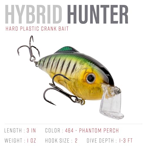 Strike King Hybrid Hunter Shallow Crankbait - color: 464 - Phantom Perch
