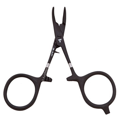 Dr. Slick Scissor Clamp, 4", Black, Curved, 1/2 - color: Black Curved, size: 4 in