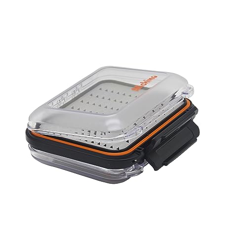 Alichino small fly box for fly files ice jig box fly box for fly fishing (grey foam insert) - size: Small 4.9 * 4 * 1.6 Inch
