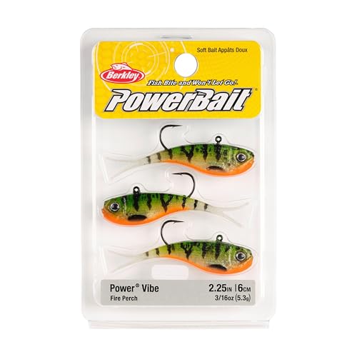Berkley PowerBait Power Vibe - color: Fire Perch, size: 2 1/4 in - 3/16 oz