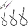 AGOOL Fly Fishing Snap Clips, 100/150pcs Quick Change Lure Clips Micro Fly Swivels Snaps Stainless Steel No Knot Snap Connectors Fly Hook Lure Snap for Flies, Jigs, Lures 3 Sizes - size: Size S-5.5LB-100pcs