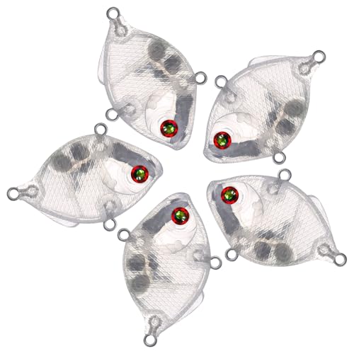 20pcs/25pcs Fishing Blanks Lures Kit Fishing Topwater Unpainted Swimbait Unpainted Crankbaits Hard Baits DIY Lure for Bass Salmon Trout Saltwater and Freshwater - color: 25PCS 1.85″/0.27oz