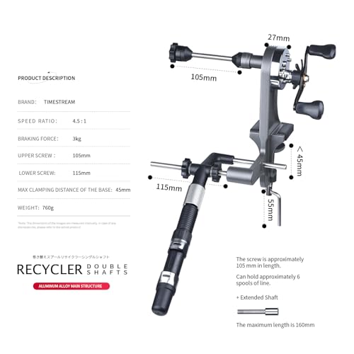 Fishing Line Spooler Winder Machine Reel Spooler Fishing Line Winder Spooler Machine Spooling Station System Fishing Reel Winder Spinning Cast Spincast Trolling Reel