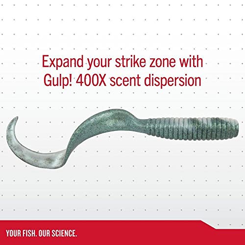 Berkley Gulp! Grub Saltwater Fishing Soft Bait - color: Pink Shine, size: 5"
