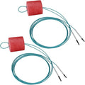 2 Pcs Fishing Stringer Heavy Duty with Float, Fish Stringer System, 15 ft 550lbs Fishing Holder with Metal Needle, Durable Rubber for Caught Fish Freshwater Saltwater Angling - color: Blue