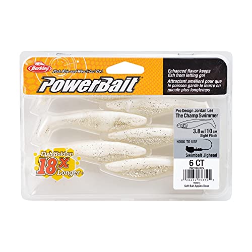 Berkley PowerBait The Champ Swimmer Fishing Soft Bait - color: Sight Flash, size: 3.8"