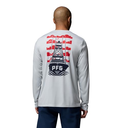 Columbia Terminal Tackle PFG Dare Devil Long Sleeve - color: Cool Grey, size: XX-Large