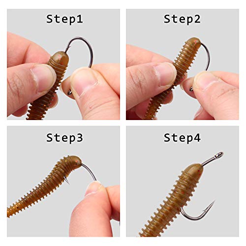 Carp Fishing Hooks- 120pcs Barb Curved Shank Carp Hooks Circle Fish Hooks Freshwater Saltwater for Hair Rigs Carp Fishing Tackle - size: 6# 120pcs