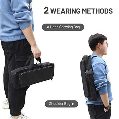 HUIOP Fishing Rod Organizer, 45cm/50cm/60cm Fishing Rod Bag Water-Repellent Fishing Rod Reel Case Bag Fishing Tackle Tool Storage Bag