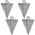 Pyramid Sinkers Fishing Weights Saltwater Pyramid Weights for Surf Fishing Gear Tackle 1oz 2oz 3oz 4oz 5oz 6oz 8oz - style: 1 Ounce, 4 Pack