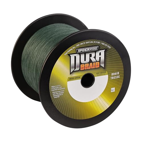 SpiderWire DuraBraid Braid Fishing Line - color: Moss Green, size: 30lb - 3000yd