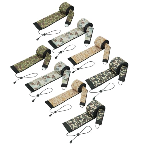Neoprene Fishing Rod Sleeves,Fishing Rod Socks for Protect Rod | UV Resistance,Puncture Resistant, Protect Casting, Spinning, Trolling Fishing Rods,Fishing Pole Sleeve for Transport, Storage - color: 8-Camo, size: 68"