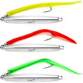 Diamond Jigs Saltwater Fishing Lures Sinking Metal Spoons, Casting Trolling Jigging Lures Bottom Surf Fishing Jigs for Bluefish, Striped bass, Tuna, Salmon, Deep Sea, Ocean - color: 4 oz - 2 Pcs