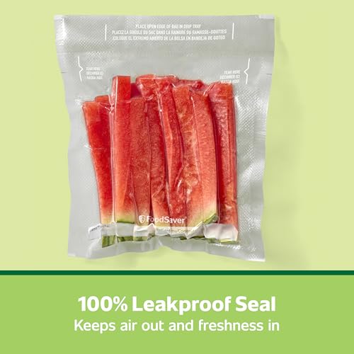 FoodSaver Pint Pre-Cut Vacuum Seal Bags, Easy Use Vacuum Storage Bags, Align to Seal and Tear to Open Vacuum Sealer Storage Bags, 108 Pack - size: 27ct (Pack of 4)