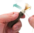 Fly and Ice Fishing Knot Tying Tool | Easily Tie Knots, For Flies, Hooks, and Jigs, Grip Eyelet, Thread Line, Tie Knot and Clip Line