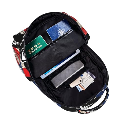 Dirt Bike Laptop Backpack, 15.6" Lightweight Hiking Backpack Travel Outdoor Business Casual Daypack for Work College - color: Dirt Bike