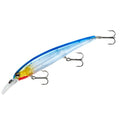 Band-It Walleye Shallow Minnow Jerkbait Fishing Lure, Fishing Accessories, Dives ro 12-feet Deep, 4 3/4", 5/8 oz, Transparent Gizzard Shad, (BDTWBS1D08)