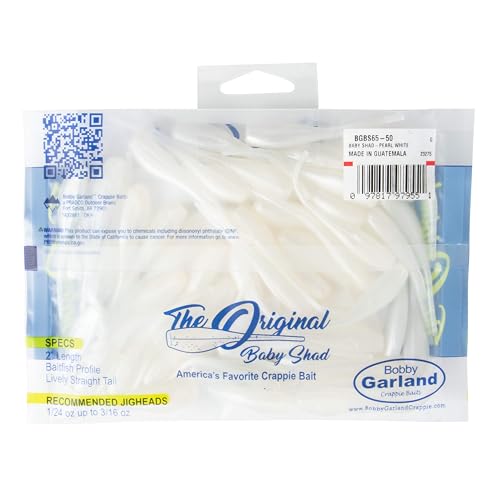 Bobby Garland Baby Shad 50-Count Bulk Pack - color: Pearl White