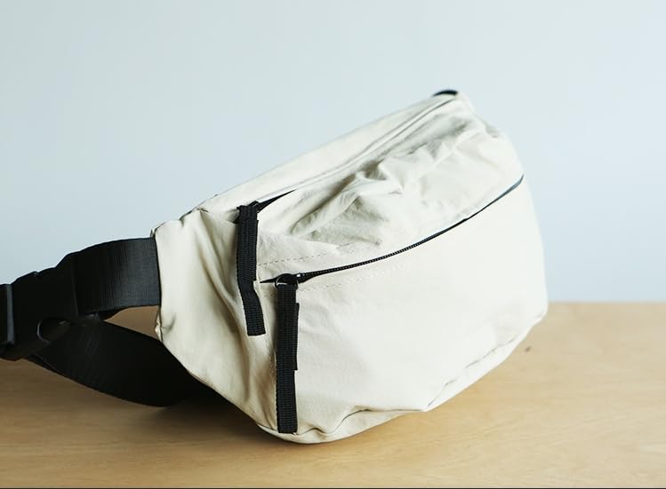 Large Capacity Nylon Women Sling Bags Girl Fanny Pack Light Weight Crossbody Bag Men Shoulder Bag Unisex Classic Waist Packs Purse Hiking Roomy Chest Bag, Easy Carry Any Phone,Wallet - color: Kakhi
