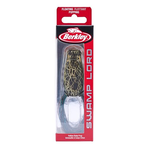 Berkley Swamp Lord Hollow Body Frog Fishing Bait - color: MF Bluegill, size: Popping