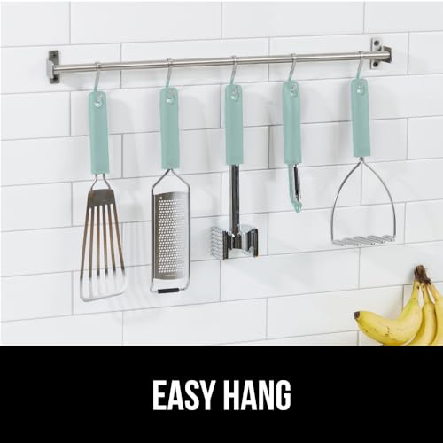 GORILLA GRIP BPA-Free Patented Dual-Sided Meat Tenderizer Tool, Soft Comfortable Handle with Hanging Hole, Heavy Duty Kitchen Mallet for Steak Beef Fish, Chicken Cutlet Pounder, Dishwasher Safe, Mint - color: Mint