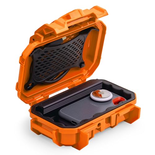 Evergreen 52 Waterproof Dry Box Protective Case - Travel Safe/Mil Spec/USA Made - for Cameras, Camping, Fishing, Hiking, Traveling, Water Sports, Knives, Survival (Orange) - color: Orange