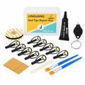 Fishing Rod Tip Repair Kits for Surf Casting Pole，Complete Supplies inchulde Uv Light and Gule, Stainless Steel Replacement Top Eyelets，Wrapping Thread - color: UV BMGT-A