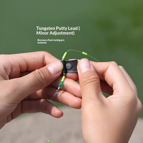 Tungsten Putty Weight 1.6oz/50g for Pinewood Derby & Fishing Float | Tungsten putty weight 1.6oz/50g, black. Reusable quick adjustment for Pinewood Derby cars and fishing float tuning.
