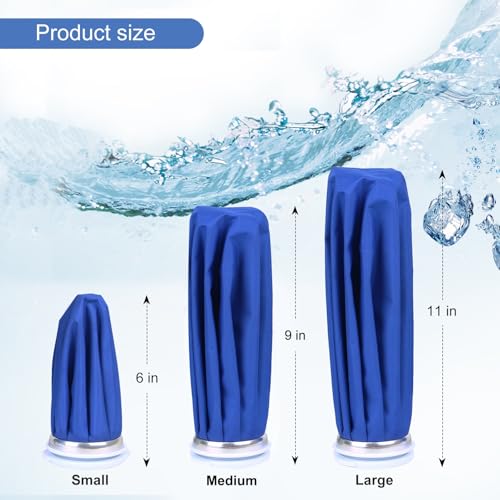 Ice Bags for Injuries, 3rd Gen Reusable Ice Packs, Hot & Cold Therapy Pain Relief, Ice Bag No-Leak & Waterproof, Traditional Ice Pack, Versatile & Durable, Blue (6 in + 9 in + 11 in) - color: Blue - 6 in + 9 in + 11 in