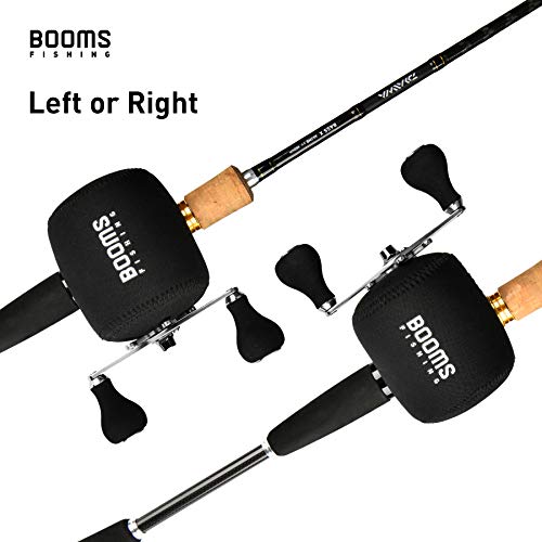 Booms Fishing RC1 Neoprene Reel Cover, Round Baitcasting Reels Cover, Fit for 50 100 200 300 400 800 1000 2000 3000 4000~10000 Conventional Reels, S/M/L/XL Size - size: M (3.5" W x 2.9" D)