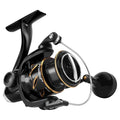 New DF Spinning Reel Saltwater Freshwater Fishing Reel Shallow Aluminum Spool, 5.2:1 Gear Ratio, Upgraded Copper Gears, Metal Handle Knob, Smooth Bearings - size: 2000, style: Deep Line Cup