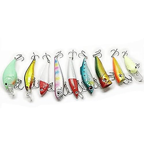 275 Pcs Fishing Lure Tackle Box Kit for Fresh and Saltwater Set