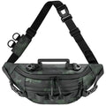 THKFISH Fishing Waist Pack, Fishing Tackle Bag Waterproof Fanny Pack for Women & Men Portable Sling Bag - color: Green Camo-REGULAR