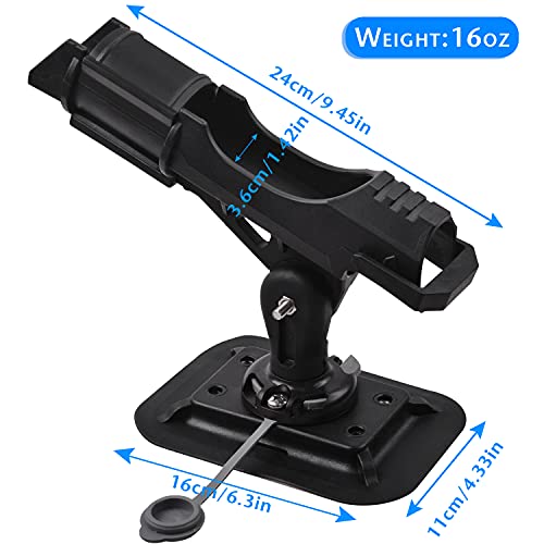 Fishing Rod Holders for Boat Adjustable Fishing Pole Holder with Large Clamp Folding Rod Racks Holder - color: 2PCS 07# Multi-Positional Mounting