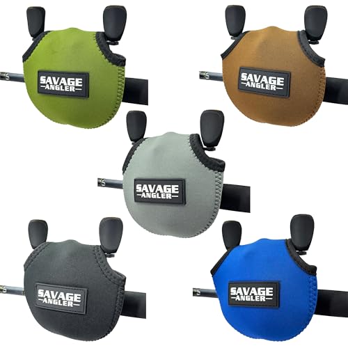 Neoprene Baitcast Reel Cover, Fishing Reel Protector, Fishing Reel Cover, Baitcaster Case, Low Profile Baitcaster Case, Casting Reel Covers, 50 100 200 Series Baistcasters (1, Blue) - color: Blue