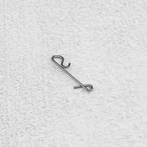 The Lord of the Tools 100PCS Fishing Knotless Connector 5 Sizes S-XXL Stainless Steel Knotless Cord Connector Fishing Accessories for Freshwater and Saltwater Fishing