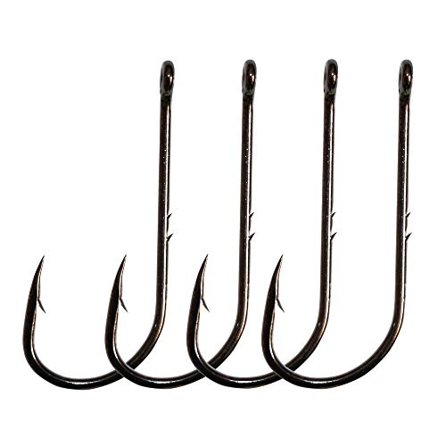 50-100pcs/ Pack Bait Holder Hooks 2 Barbs Fishing Hooks - size: 1/0-100pcs