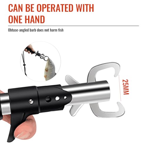 Aluminum Fishing Pliers, 5 Pcs Fishing Tool Kit, Upgraded Muti-Function Hook Remover and Fish Scissors, Fishing Gear, Ice Fishing Gift for Men
