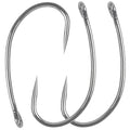 Shaddock Fishing Barbless Carp Fishing Hooks, Circle Curve Shank Crank Fly Tying Hooks High Carbon Steel for Hair Bait Rigs Freshwater Saltwater - size: 2#, style: 160pcs