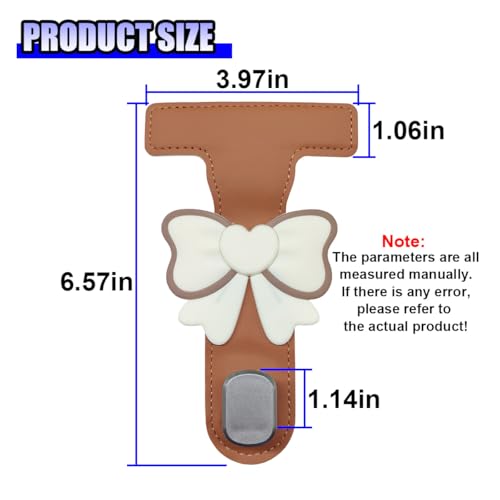 YoRise Car Co-Pilot Glovebox Hooks, Anti-Scratch Leather Car Storage Hanger for Handbag Purse Umbrella, Universal Self-Adhesive Vehicle Interior Organizer Accessories for SUV Truck (Orange) - color: Orange