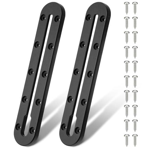 Mellbree Kayak Track, 9Inch Kayak Rail Mount Kayak Low Profile Track for Fishing Rod Holder, Fish Finder, Cup Holder, Anchor Cleats - size: 9 inch - 2pcs
