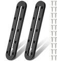 Mellbree Kayak Track, 9Inch Kayak Rail Mount Kayak Low Profile Track for Fishing Rod Holder, Fish Finder, Cup Holder, Anchor Cleats - size: 9 inch - 2pcs