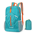 levayhill 25L Foldable Hiking Backpack,Small Packable Daypack Lake Blue | Lightweight Collapsible Bag,Water Repellent Travel Basic-Daypack,Men Women Camping Cycling Rucksack Outdoor Back Pack - color: Lake Blue