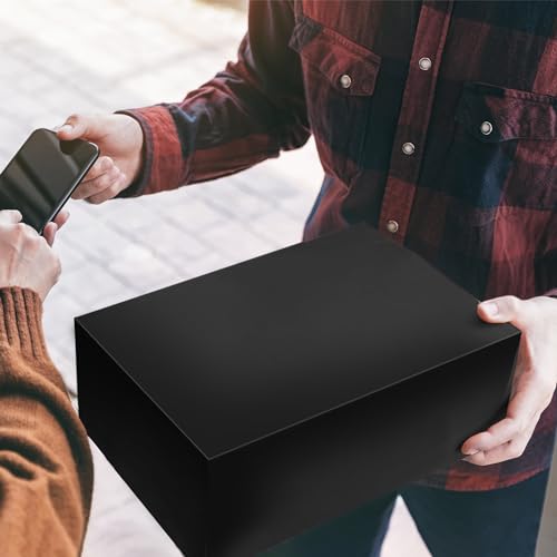 KKBESTPACK 100 Pcs 12x15.5 Poly Mailer Envelopes Shipping Bags Self Adhesive Waterproof Bags (Black), 12 x 15.5 - color: Black, size: 12" x 15.5" 100pcs