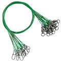 AMYSPORTS Wire Stainless Fishing Leader Steel High Strength Fishing Leaders Freshwater Lures Saltwater Fishing Leader Wire Black Nickel - size: #3 (15.8in-50lb) 20pcs
