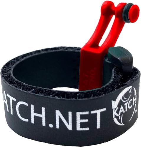 KATCH Hook Keeper for Fishing Rod: Regular & Mini Sizes - Secure Lure & Accessory Holder (Red, Mini) - color: Mini Red