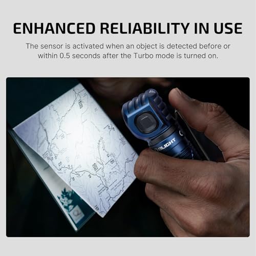 OLIGHT Perun 3 Rechargeable Headlamp Flashlight, 3000 Lumens LED Headlight with Red Light, Waterproof Head Lamp with Headband for Outdoor Camping, Hiking, Working (Midnight Blue) - color: Midnight Blue
