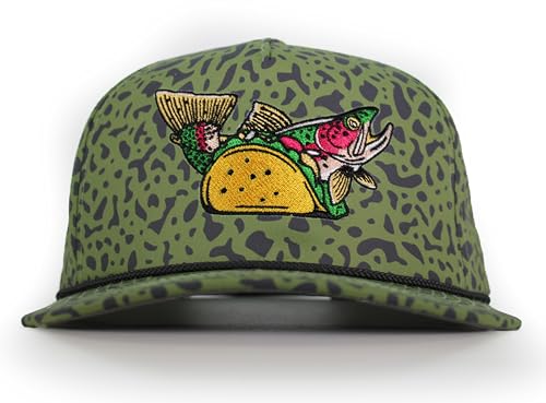 Paramount Outdoors Fly Fishing Hat Series Comfort Snap Snapback Cap for Men - color: Fish Tacos